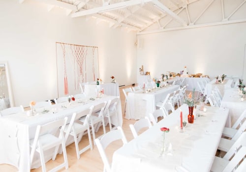 Does the event venue have tables and chairs available?